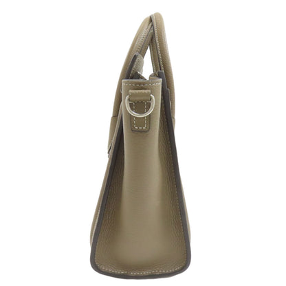 CELINE Luggage Nano 2WAY Handbag Calf Ladies [Used]