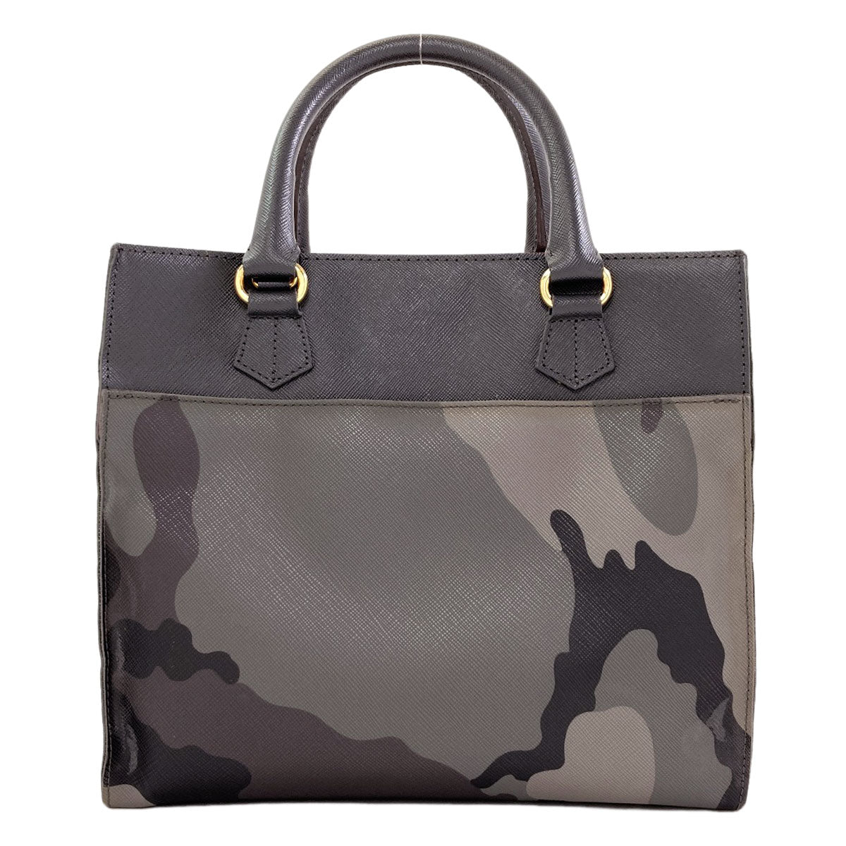 ADMJ Camouflage pattern 2WAY Handbag PVC Ladies [Used]