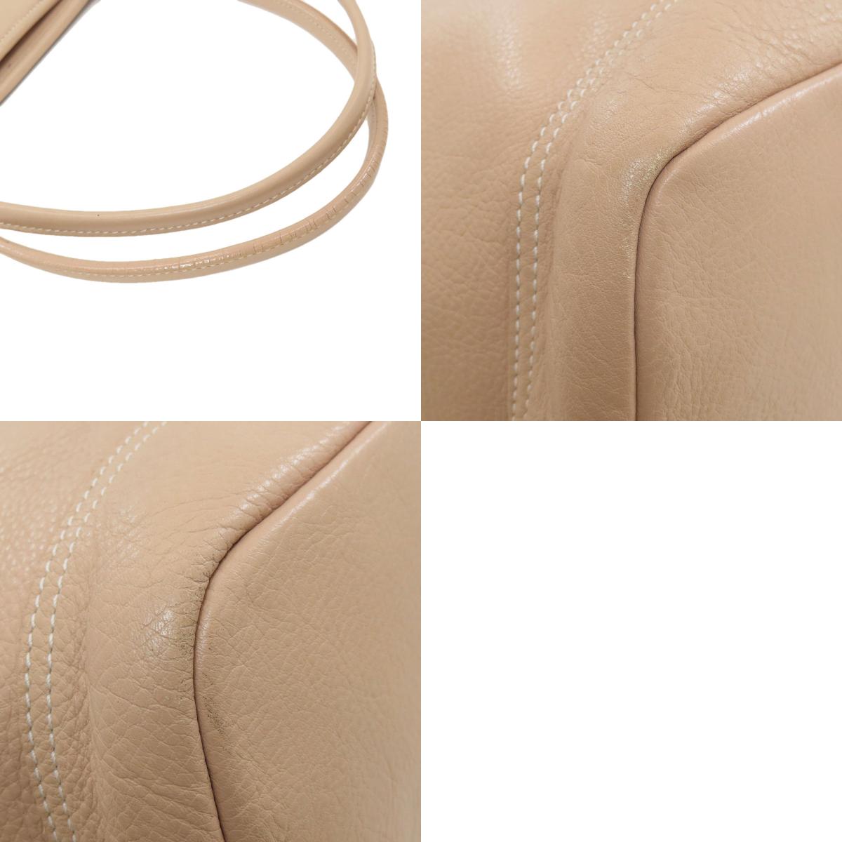 Longchamp logo Tote Bag Leather Ladies [Used]