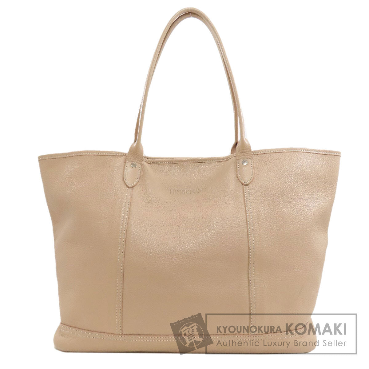 Longchamp logo Tote Bag Leather Ladies [Used]