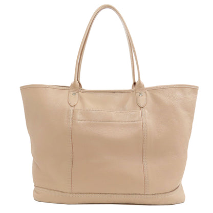 Longchamp logo Tote Bag Leather Ladies [Used]