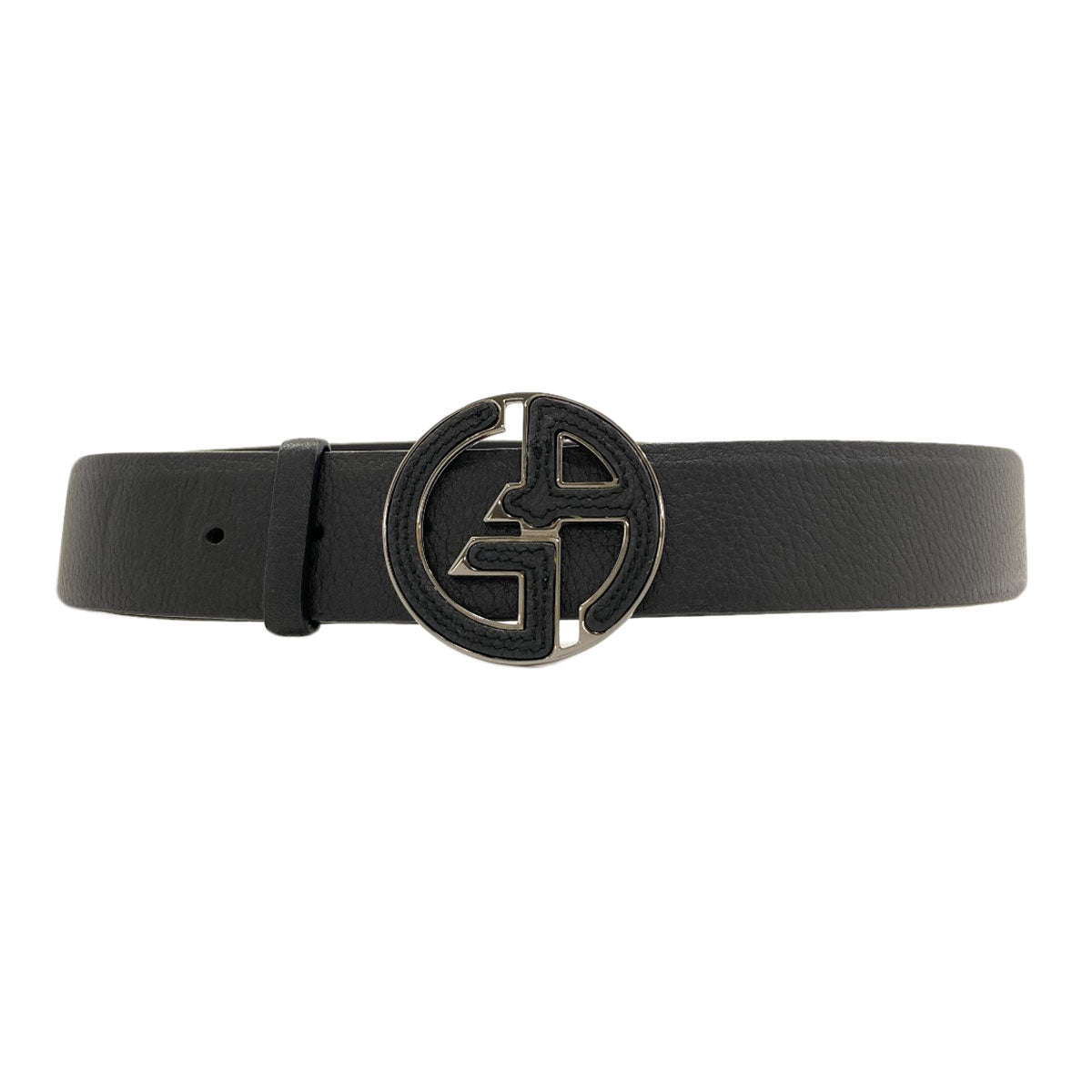 Giorgio Armani GA logo belt Leather mens [Used]