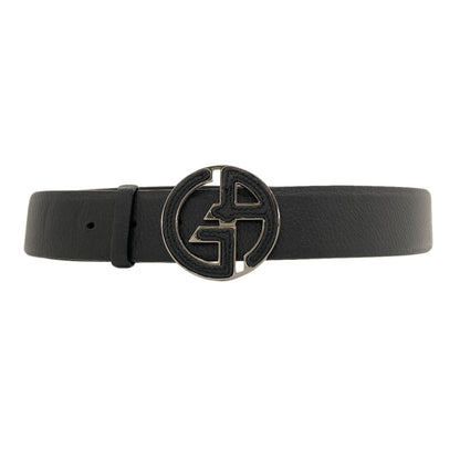 Giorgio Armani GA logo belt Leather mens [Used]