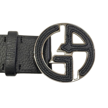 Giorgio Armani GA logo belt Leather mens [Used]