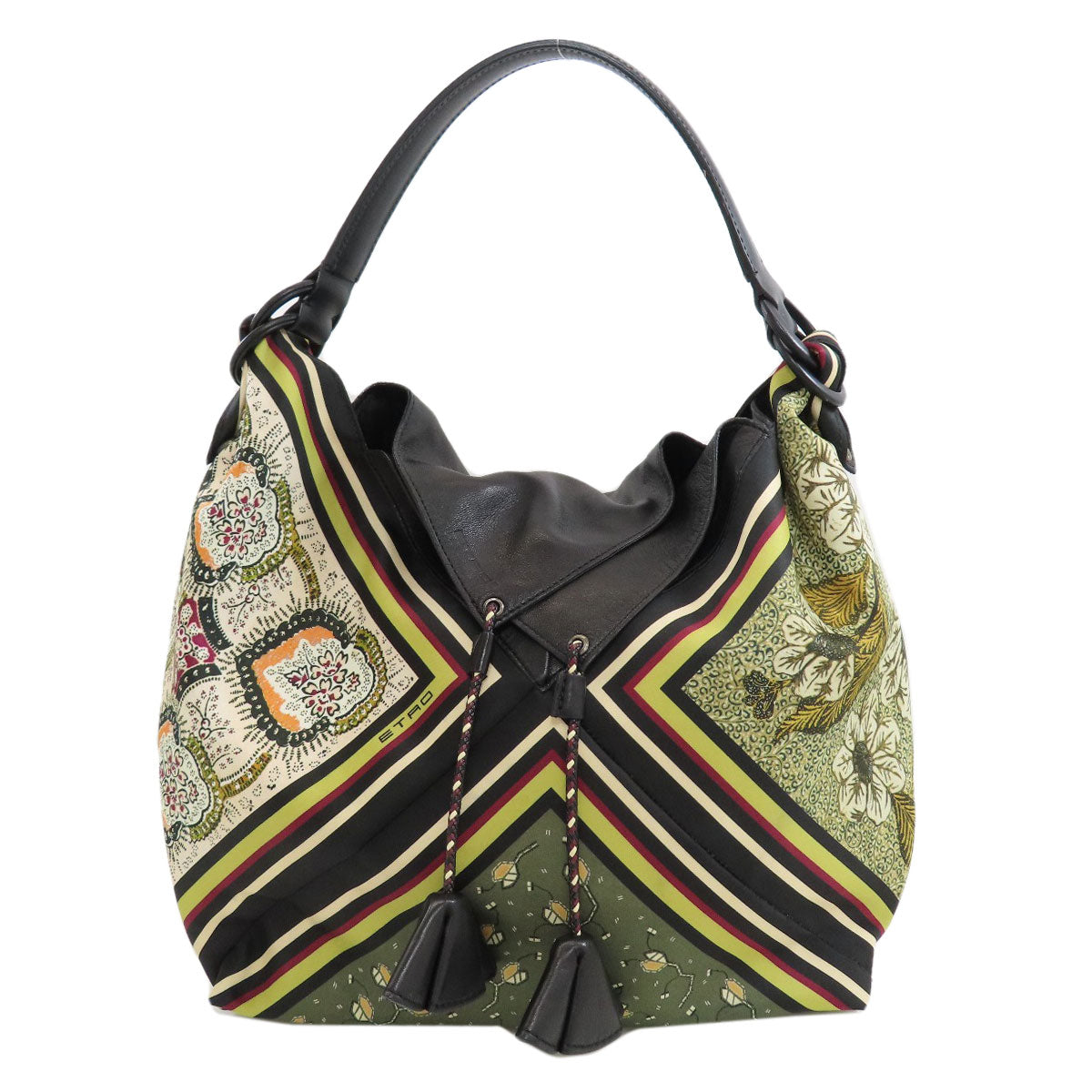 ETRO Paisley pattern Shoulder Bag Nylon LeatherLadies [Used]