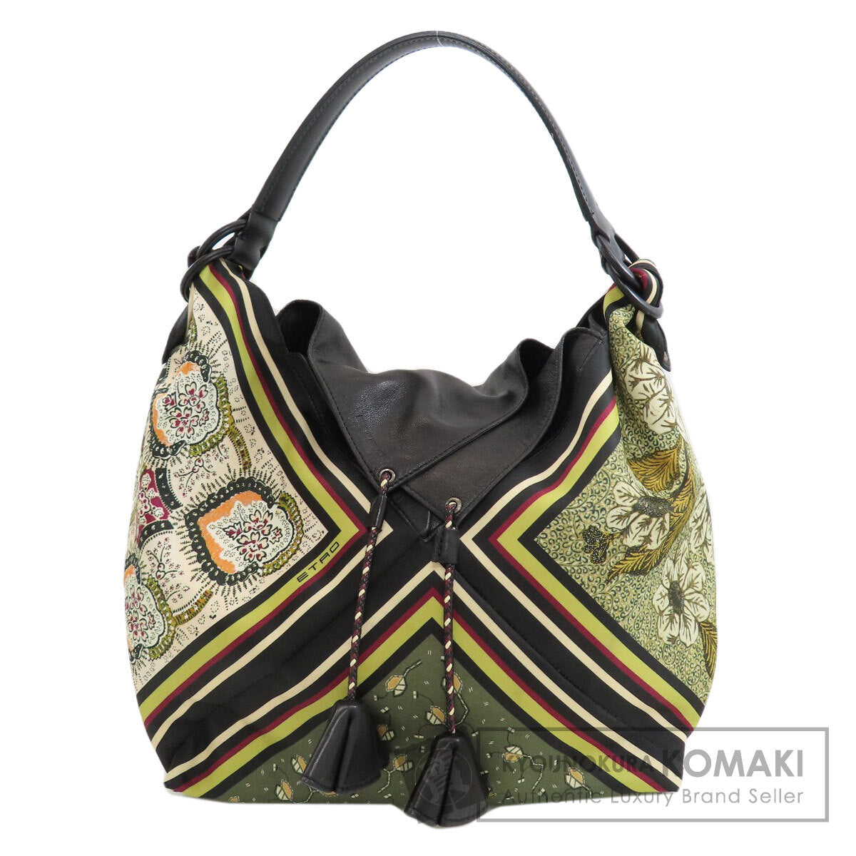 ETRO Paisley pattern Shoulder Bag Nylon LeatherLadies [Used]