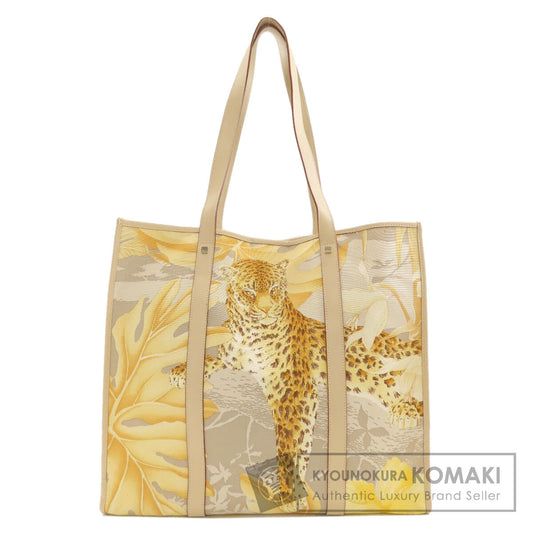 Salvatore Ferragamo Leopard Tote Bag Canvas Ladies [Used]