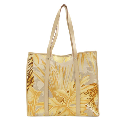 Salvatore Ferragamo Leopard Tote Bag Canvas Ladies [Used]