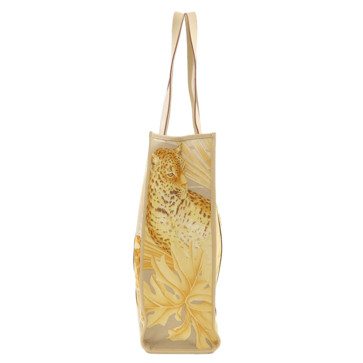 Salvatore Ferragamo Leopard Tote Bag Canvas Ladies [Used]