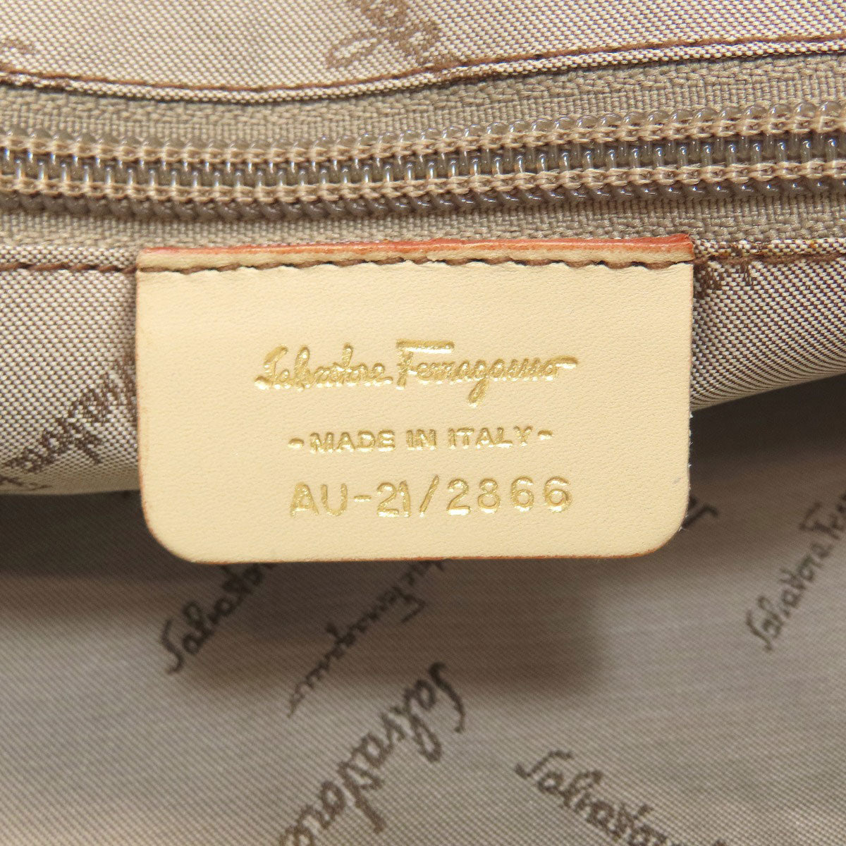 Salvatore Ferragamo Leopard Tote Bag Canvas Ladies [Used]