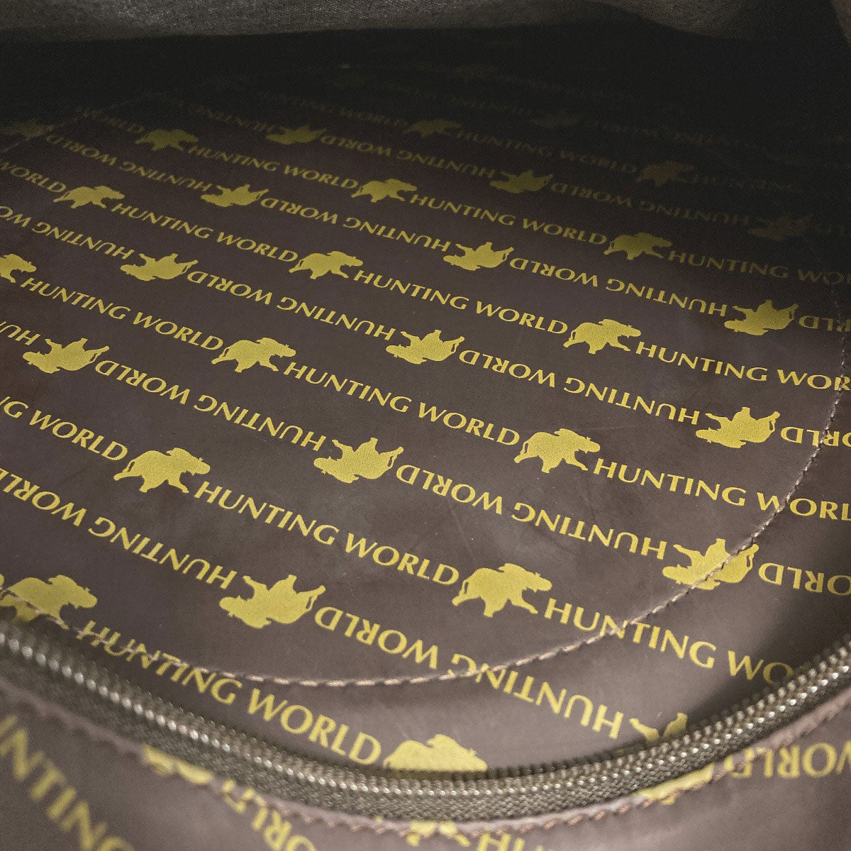 HUNTING WORLD logo Tote Bag Canvas LeatherLadies [Used]
