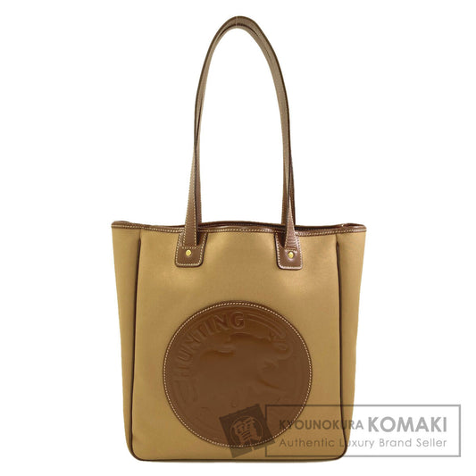 HUNTING WORLD logo Tote Bag Canvas LeatherLadies [Used]