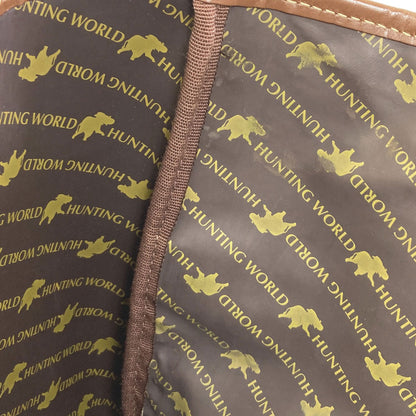 HUNTING WORLD logo Tote Bag Canvas LeatherLadies [Used]