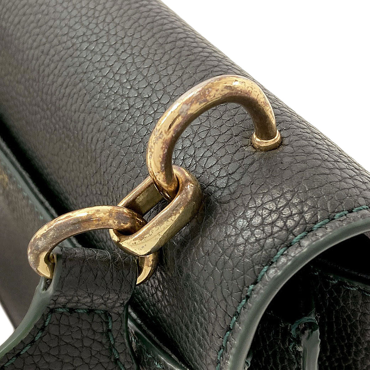 Ralph Lauren logo Handbag Leather Ladies [Used]