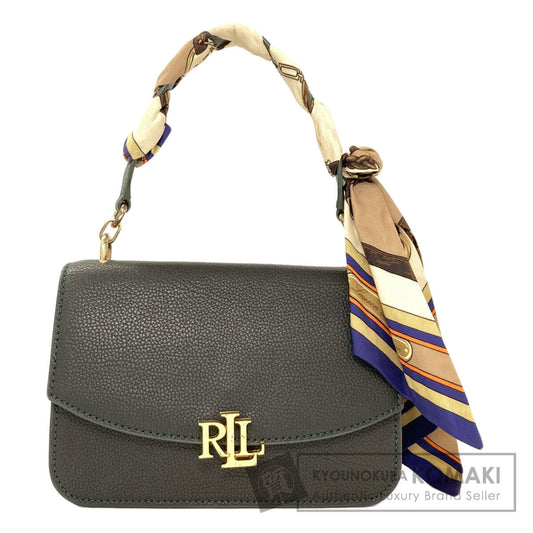 Ralph Lauren logo Handbag Leather Ladies [Used]