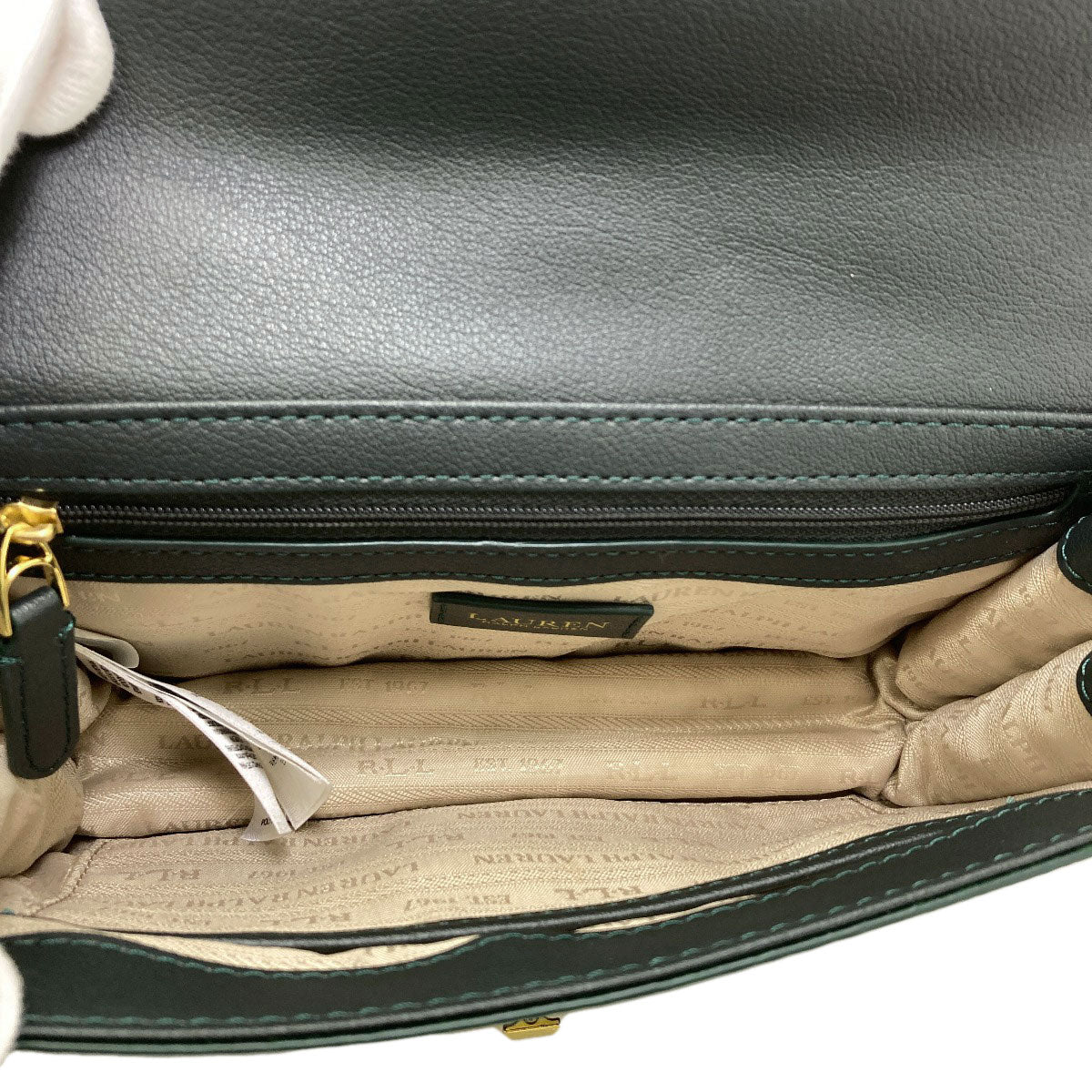 Ralph Lauren logo Handbag Leather Ladies [Used]