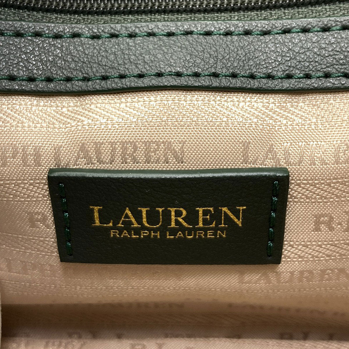 Ralph Lauren logo Handbag Leather Ladies [Used]