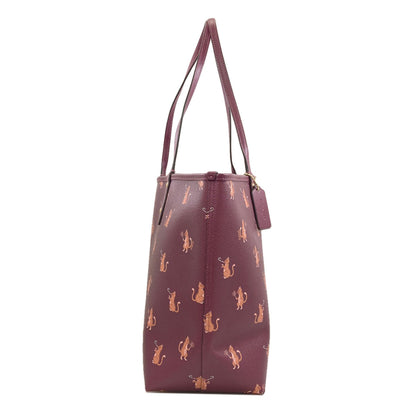 COACH F80232 Reversible Cat Tote Bag PVC Ladies [Used]