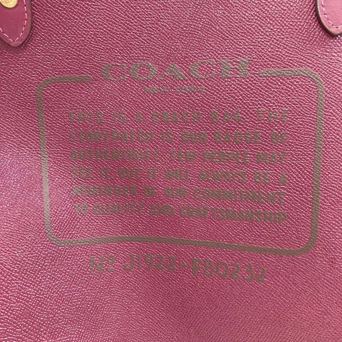 COACH F80232 Reversible Cat Tote Bag PVC Ladies [Used]