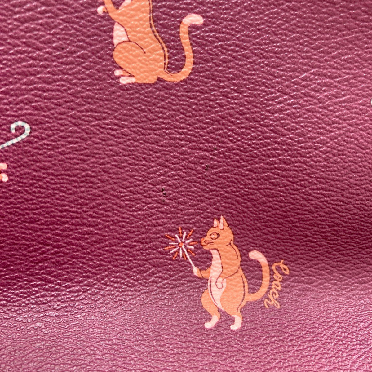 COACH F80232 Reversible Cat Tote Bag PVC Ladies [Used]