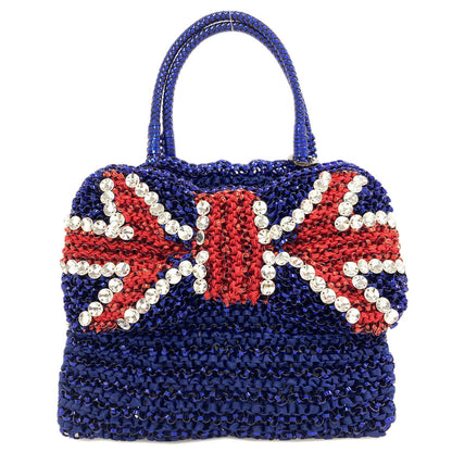 ANTEPRIMA Wire bag with Union Jack pattern (British flag) Handbag PVC Ladies [Used]