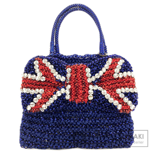 ANTEPRIMA Wire bag with Union Jack pattern (British flag) Handbag PVC Ladies [Used]