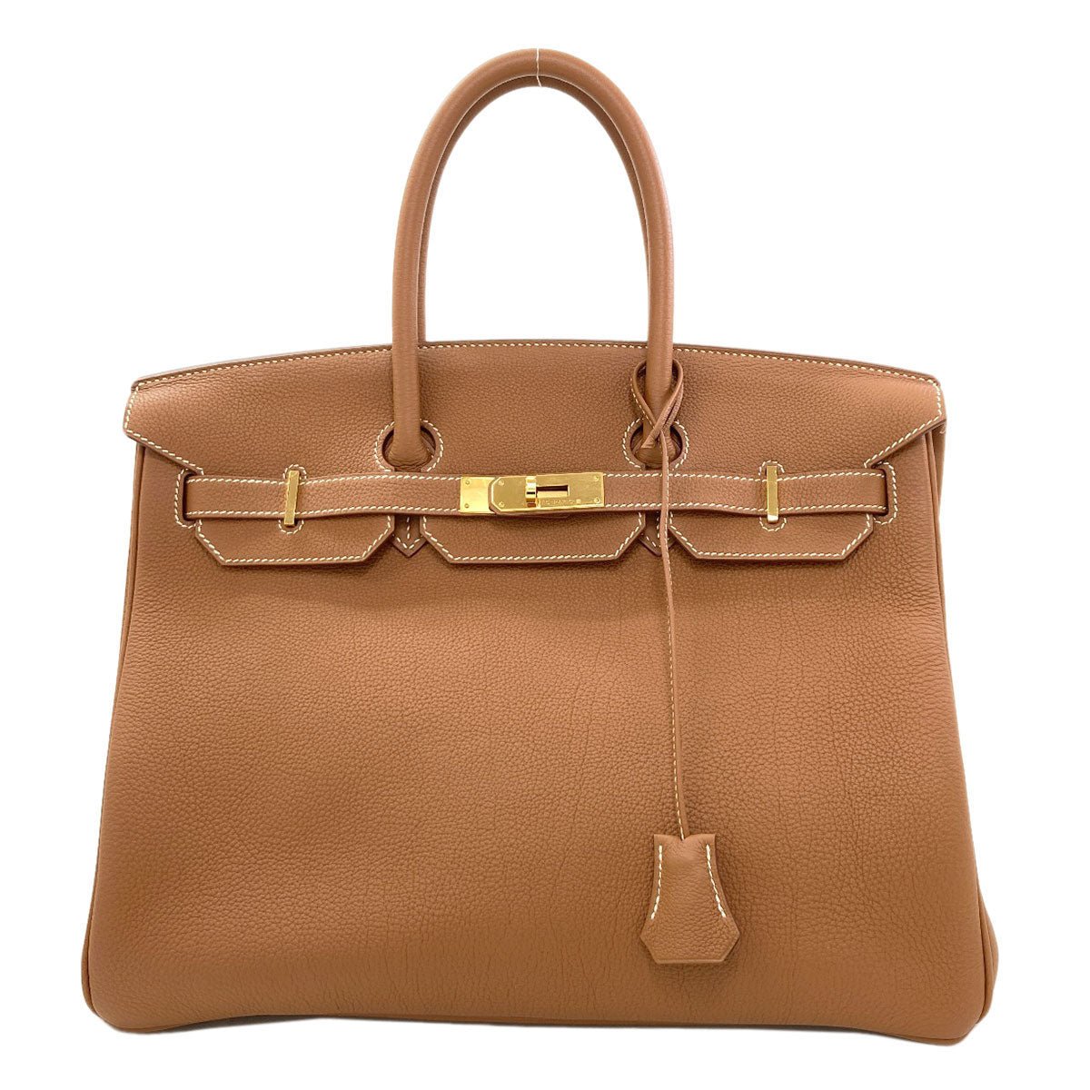 HERMES Birkin 35 Gold Gold Hardware Handbag Togo Ladies [Used]