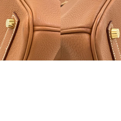 HERMES Birkin 35 Gold Gold Hardware Handbag Togo Ladies [Used]