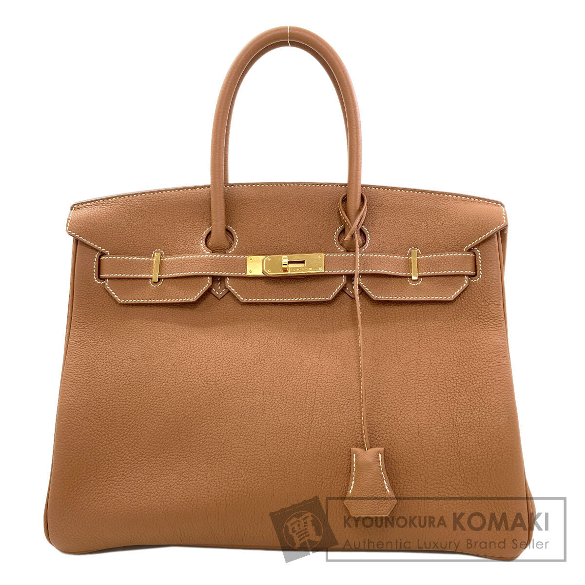 HERMES Birkin 35 Gold Gold Hardware Handbag Togo Ladies [Used]