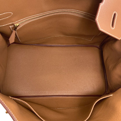 HERMES Birkin 35 Gold Gold Hardware Handbag Togo Ladies [Used]