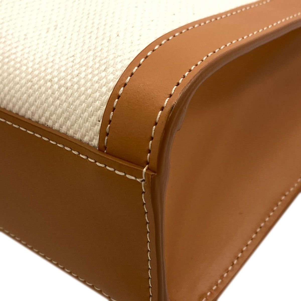 CELINE Vertical Cabas 2WAY Handbag Canvas CalfLadies [Used]