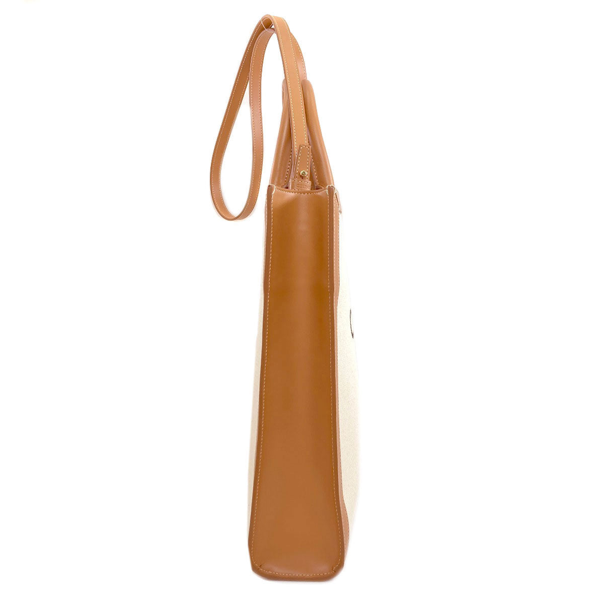CELINE Vertical Cabas 2WAY Handbag Canvas CalfLadies [Used]