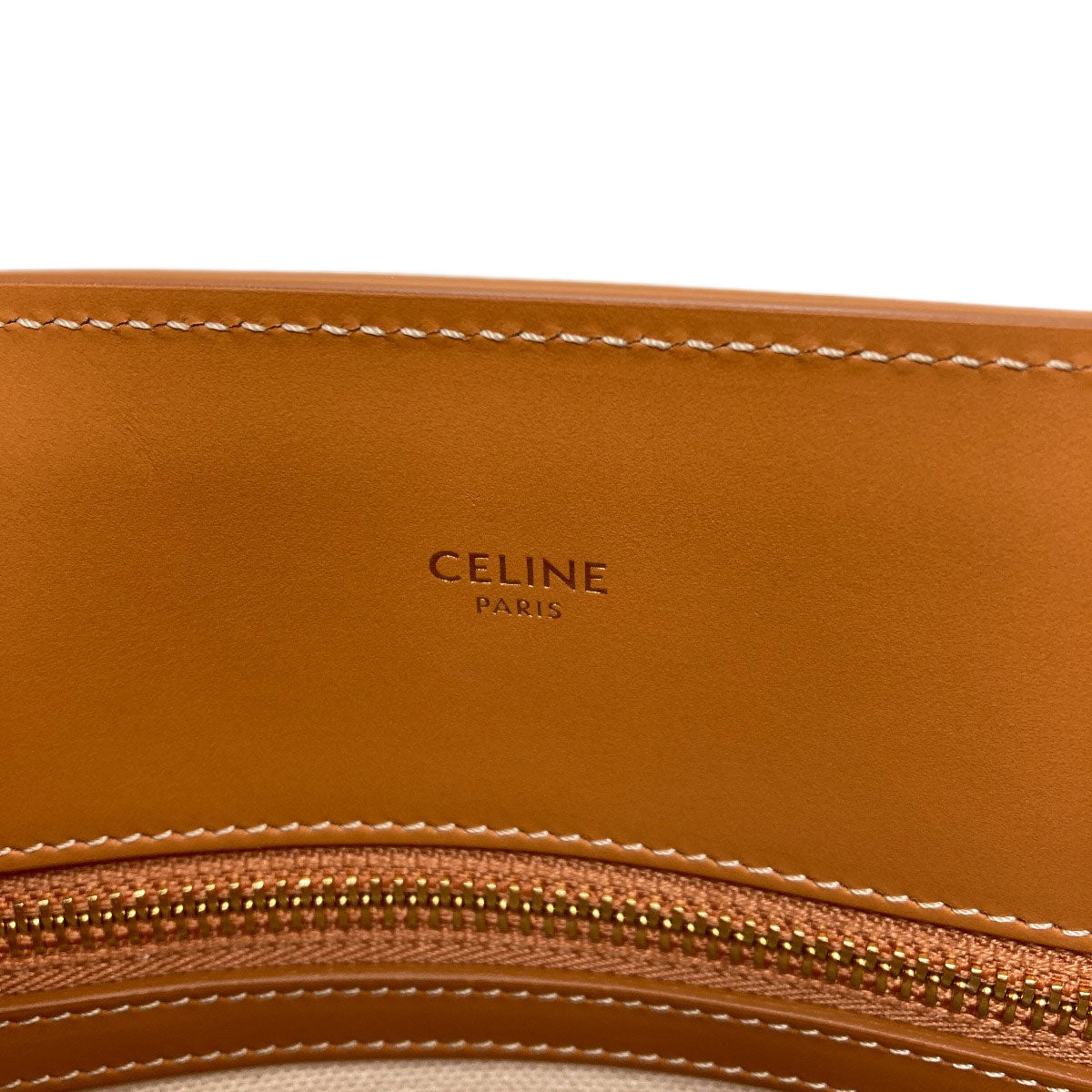 CELINE Vertical Cabas 2WAY Handbag Canvas CalfLadies [Used]