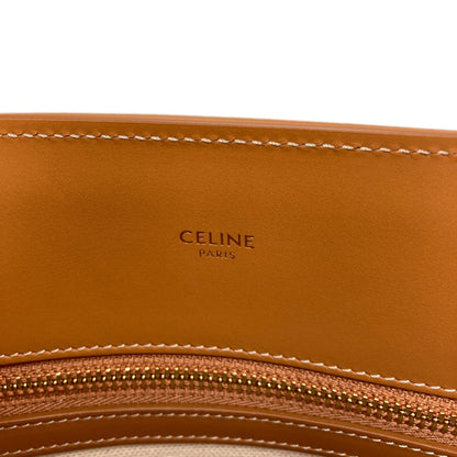 CELINE Vertical Cabas 2WAY Handbag Canvas CalfLadies [Used]