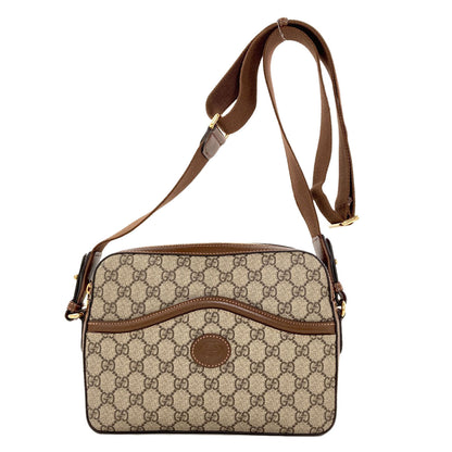 GUCCI 675891 Interlocking G logo GG Supreme Shoulder Bag PVC Ladies [Used]