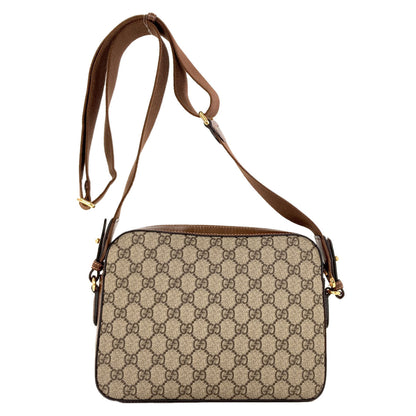 GUCCI 675891 Interlocking G logo GG Supreme Shoulder Bag PVC Ladies [Used]