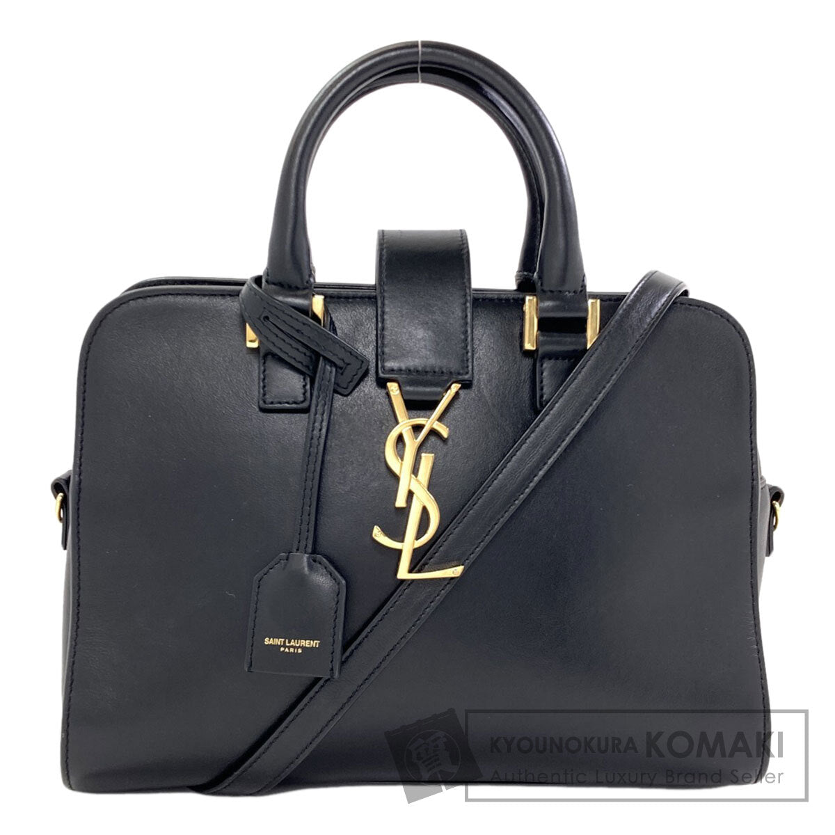 YVES SAINT LAURENT Baby Kabas 2WAY Handbag Calf Ladies [Used]