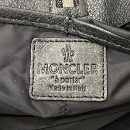 MONCLER Leopard pattern Handbag Nylon Ladies [Used]