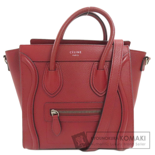 CELINE Luggage nano 2 WAY Handbag Calf Ladies [Used]