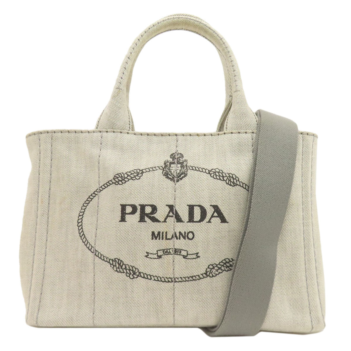 PRADA Canapa mini 2 WAY Handbag Canvas Ladies [Used]