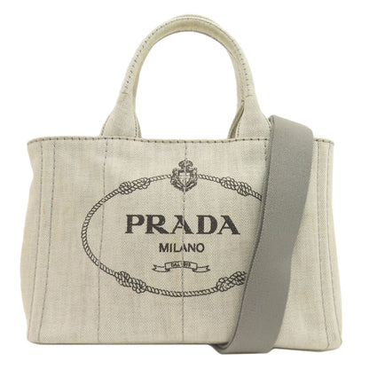 PRADA Canapa mini 2 WAY Handbag Canvas Ladies [Used]