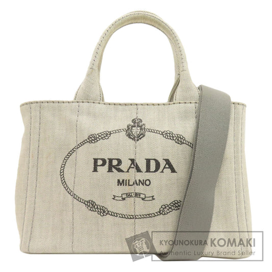 PRADA Canapa mini 2 WAY Handbag Canvas Ladies [Used]