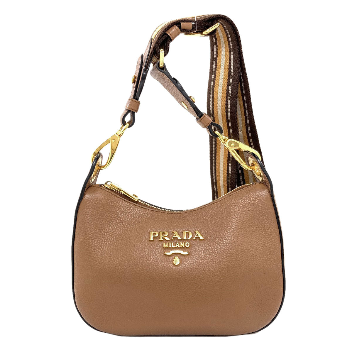 PRADA logo Shoulder Bag Leather Ladies [Used]