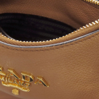 PRADA logo Shoulder Bag Leather Ladies [Used]