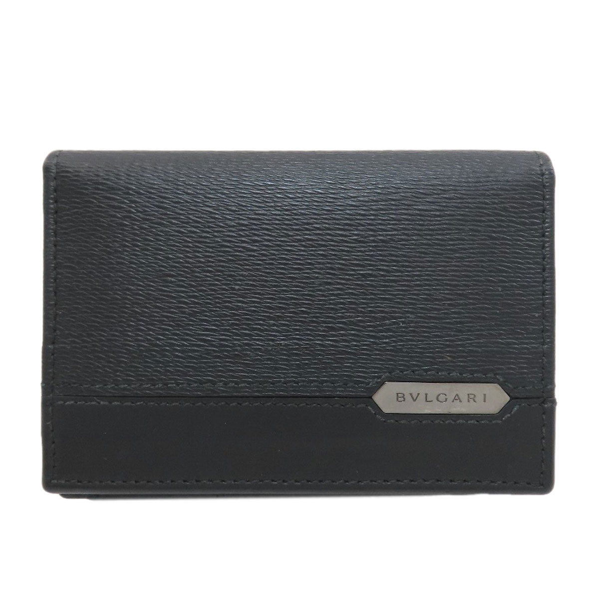 BVLGARI Business card holder, Serpenti Scaglie Man Card Case Leather mens [Used]