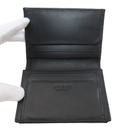 BVLGARI Business card holder, Serpenti Scaglie Man Card Case Leather mens [Used]