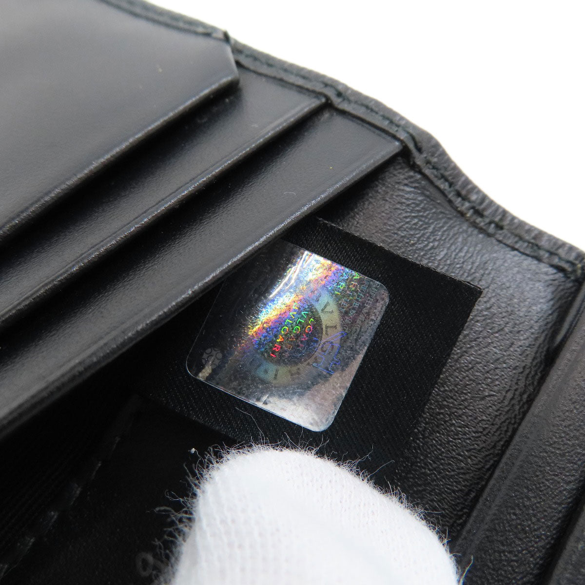BVLGARI Business card holder, Serpenti Scaglie Man Card Case Leather mens [Used]