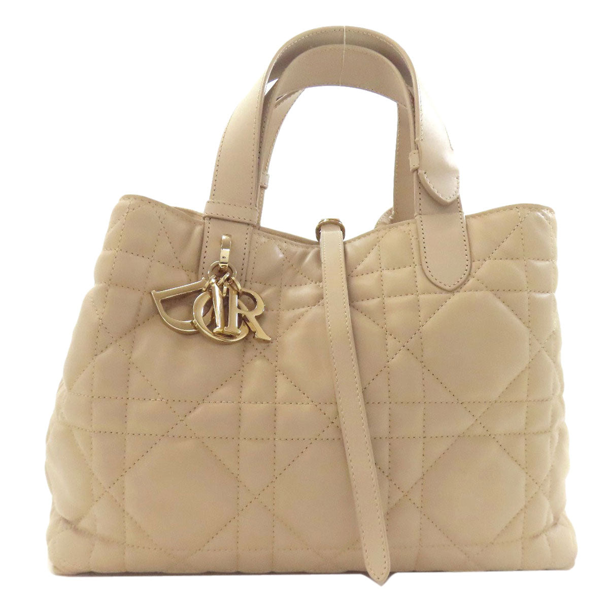 CHRISTIAN DIOR Toujours Macrocannage Handbag Calf Ladies [Used]