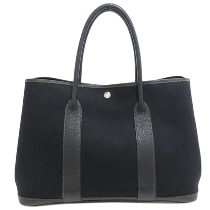 HERMES Garden Party PM Silver Hardware Tote Bag Towar Officche Ladies [Used]
