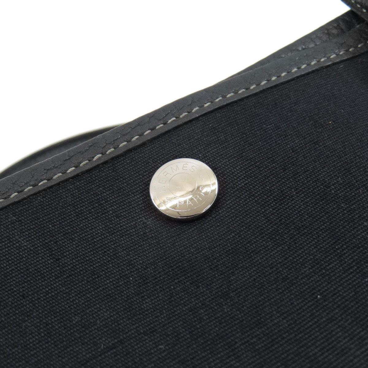 HERMES Garden Party PM Silver Hardware Tote Bag Towar Officche Ladies [Used]
